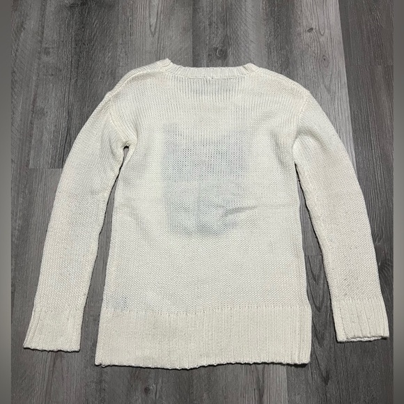 Full Tilt Ivory w Black Owl Sweater - Sz Youth Large - Picture 2 of 8